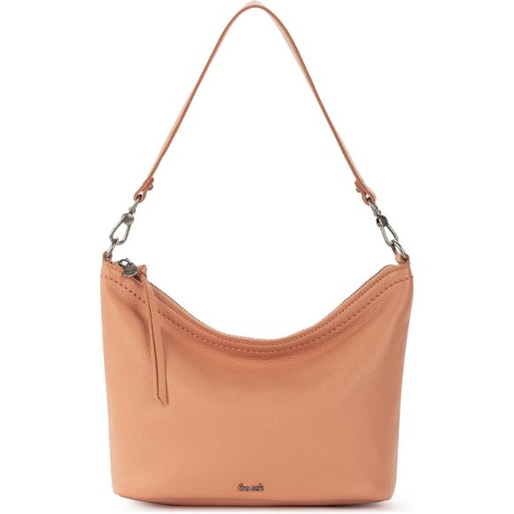 Leather Jasmine Bucket Crossbody Nectar with Detachable Strap Vegan Lining